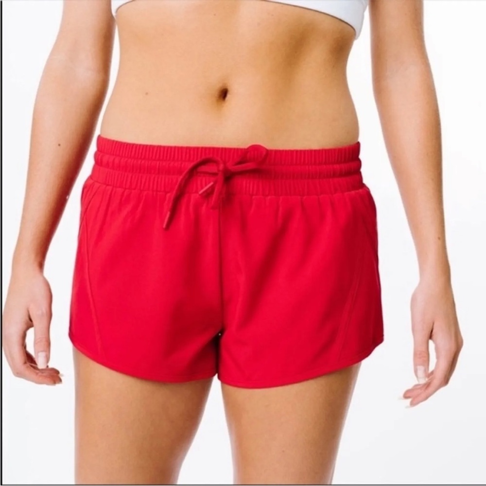 Zyia Active Red Velocity Running Shorts Size XXXL Pockets 2.5"